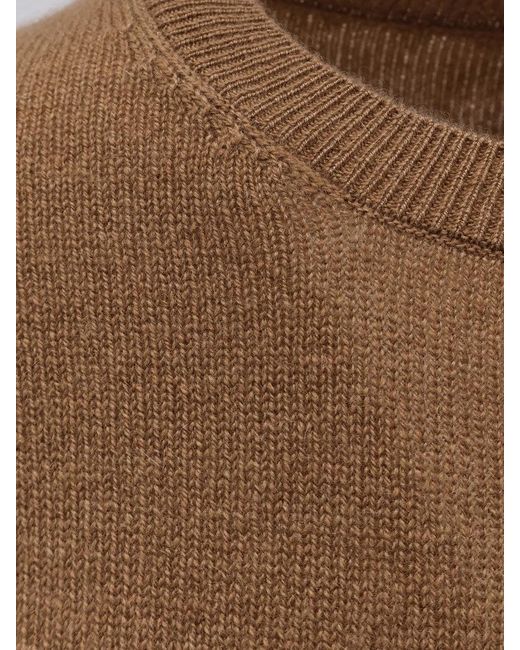 The Row Brown Noler Cashmere Sweater