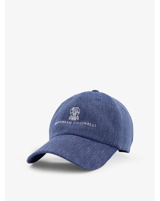 Cappello di Brunello Cucinelli in Blue da Uomo