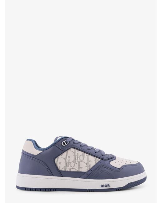 Dior White Dior B27 Leather Sneakers With Dior Oblique Galaxy Logo for men