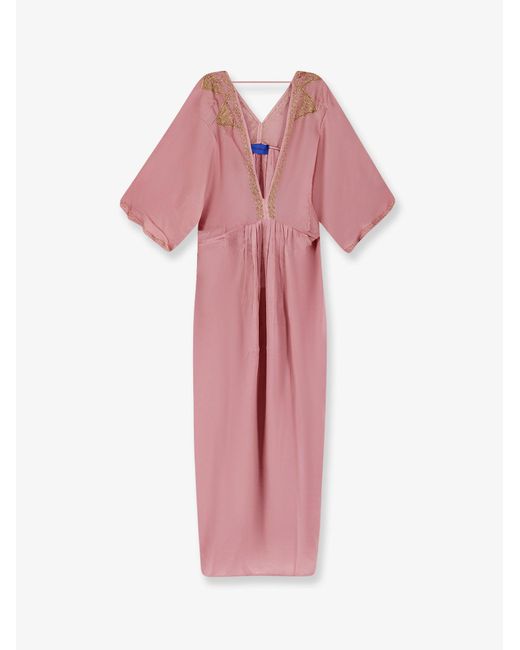 Mes Demoiselles Pink Chajchas Viscose Dress