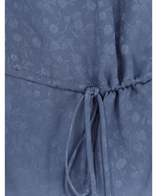 Chloé Blue Printed Silk Top