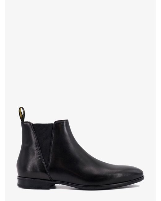 Doucal's Black Leather Boots for men