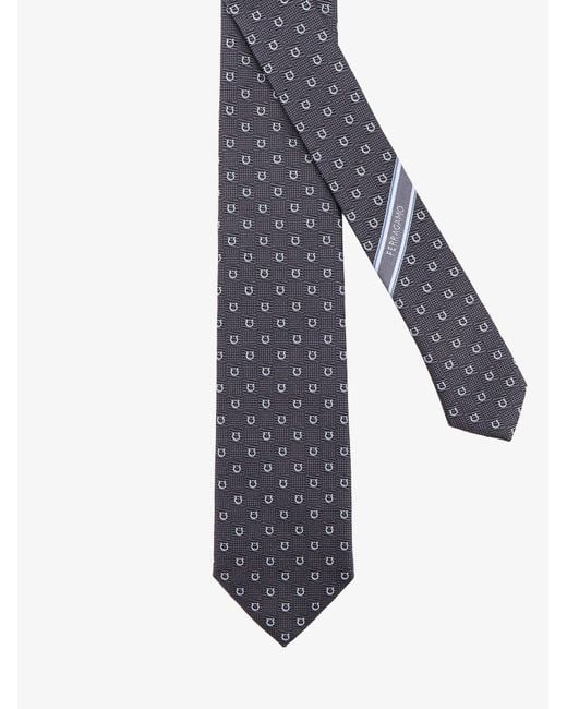 Ferragamo Blue Cairo Silk Tie for men