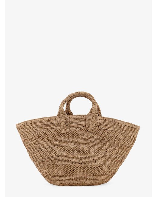 IBELIV Brown Soma Raffia Crossbody Bag