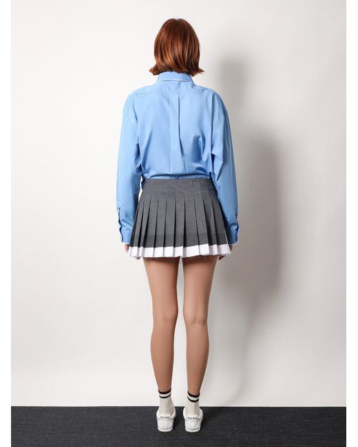 Gonna di Miu Miu in Gray