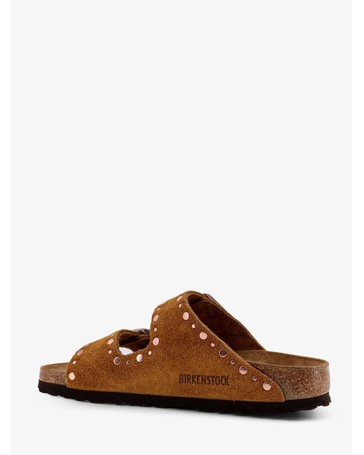Birkenstock Brown Arizona Rivet Suede Sandals