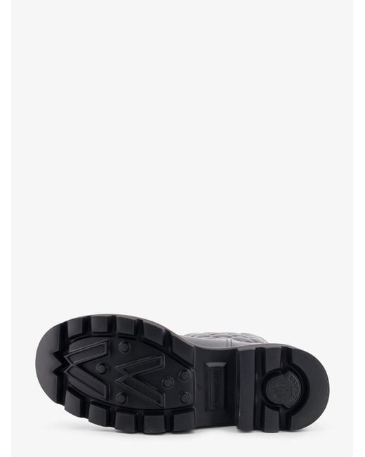Moncler Black Kickstream Quilt Pvc And Neoprene Rain Boots