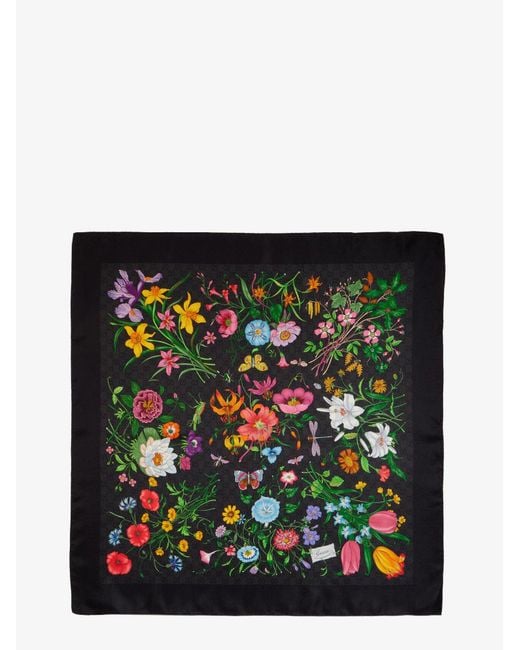 Gucci Black Silk Foulard