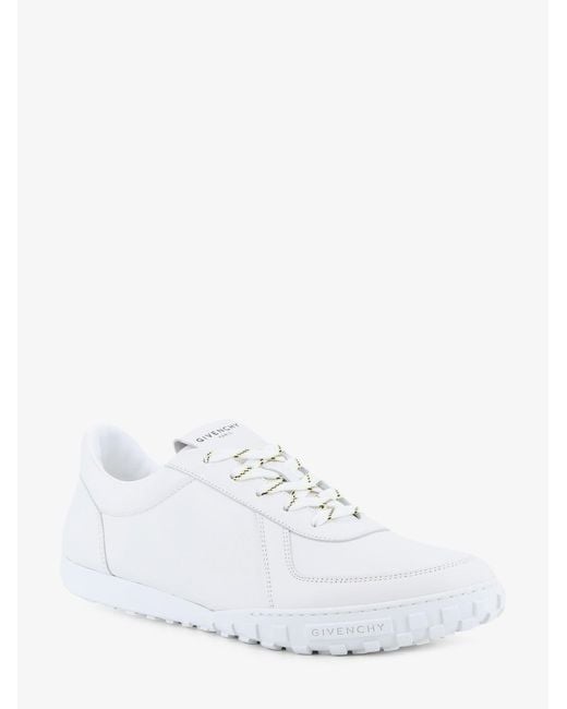 Givenchy White Glide Runner Leather Sneakers for men