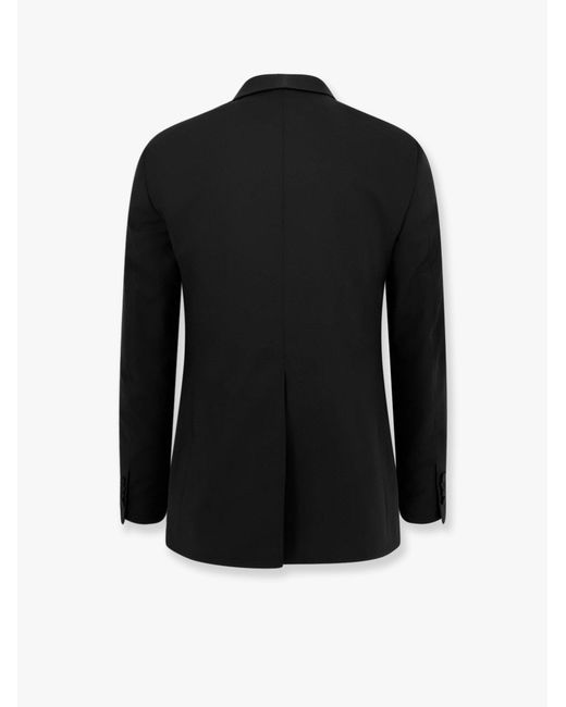 Tagliatore Black Virgin Wool Tuxedo With Vest for men