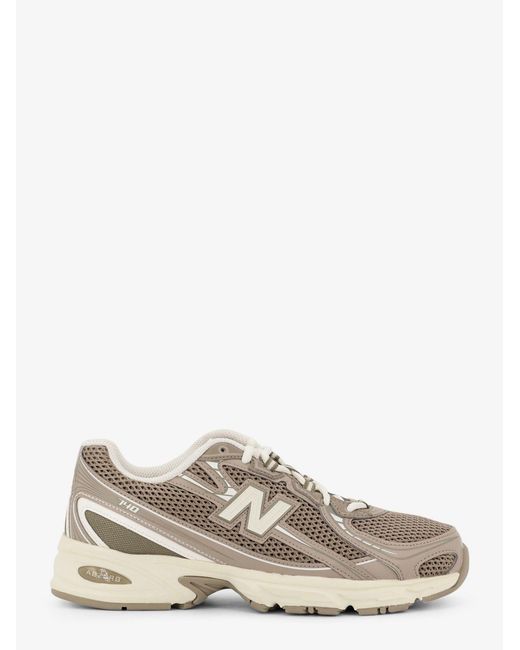 New Balance White 740 Mesh Sneakers With Leather Inserts for men