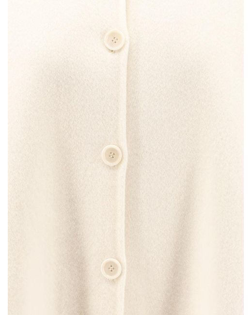 Aspesi White Wool Jacket With Buttons