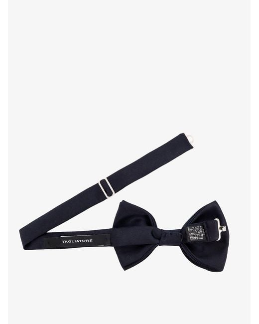 Tagliatore Blue Satin Bow Tie for men