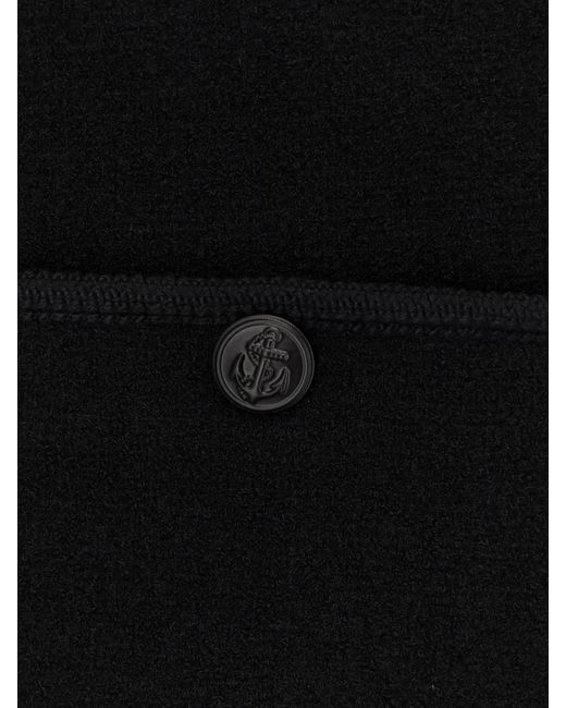 TONYWACK Black Tweed Blazer for men