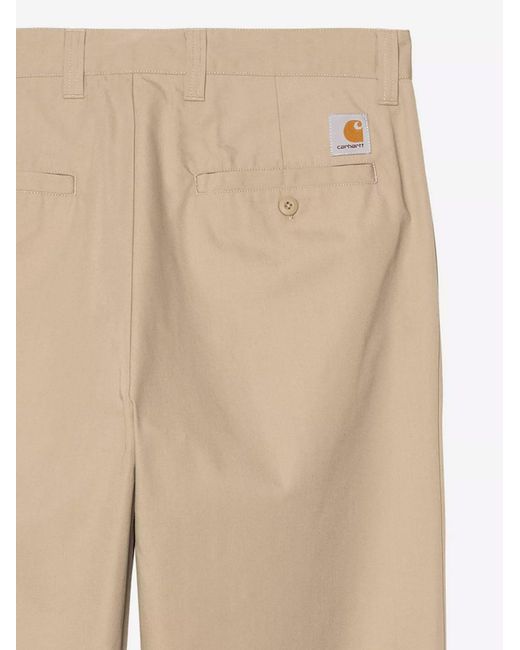 Carhartt Natural Calder Cotton Blend Trousers for men