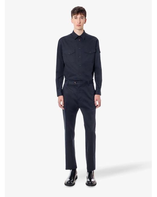 McQueen Blue Trouser for men