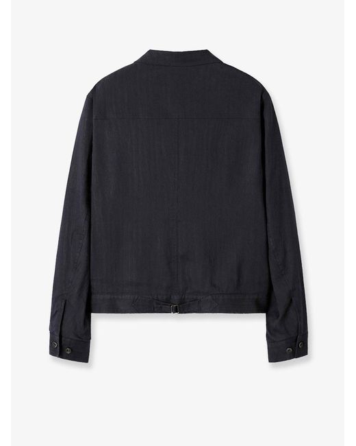 TONYWACK Blue Linen Blend Jacket for men