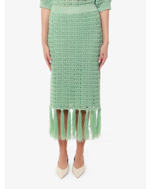 Erika Cavallini Semi Couture Green Skirt