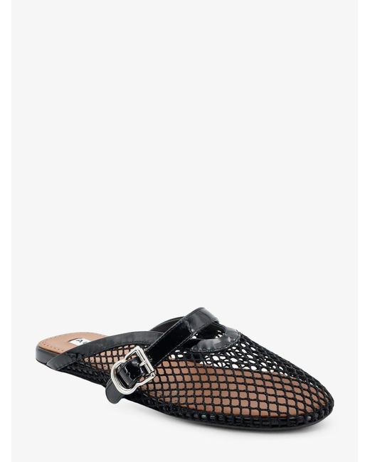 Alaïa Black Flat Mesh Sandals