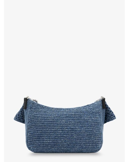 Loewe Blue Ola Paula's Ibiza Crochet Shoulder Bag