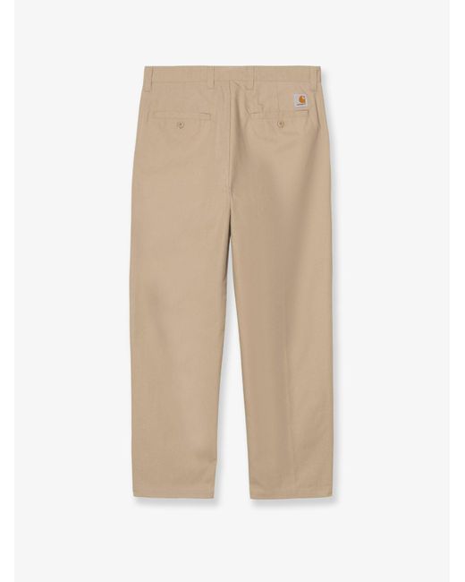 Carhartt Natural Calder Cotton Blend Trousers for men