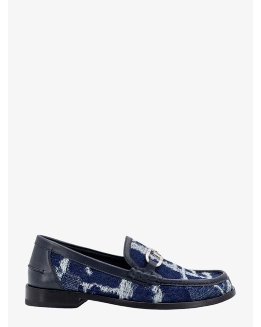 Fendi Blue Denim Loafers, for men