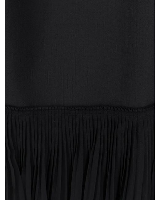 Rohe Black Pleated Long Dress