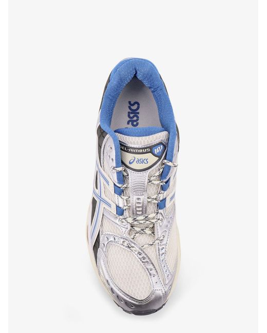 Asics White Gel Nimbus .1 Mesh Sneakers With Logo On The Side for men