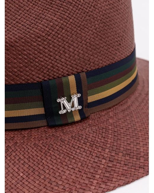 Max Mara Brown Rodesia Rafia Hat