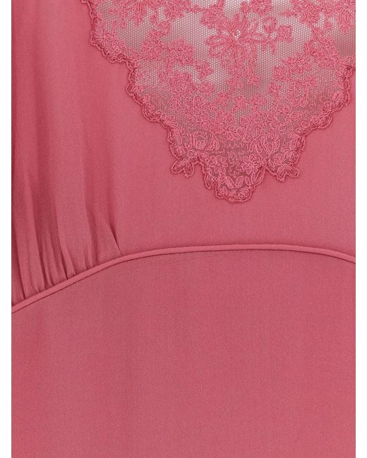 Chloé Pink Silk Long Slipdress