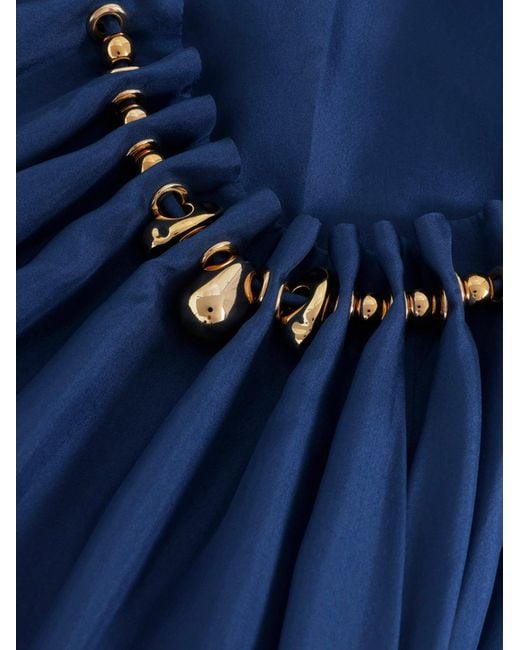Zimmermann Blue Aster Long Silk Dress