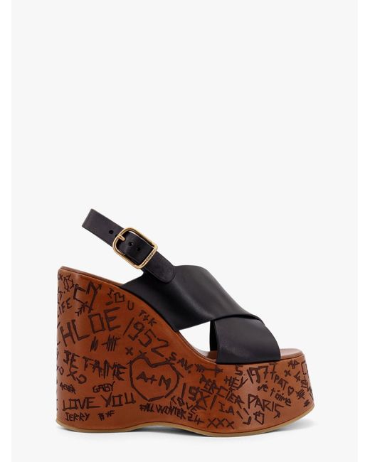 Sandali Maxime di Chloé in Brown