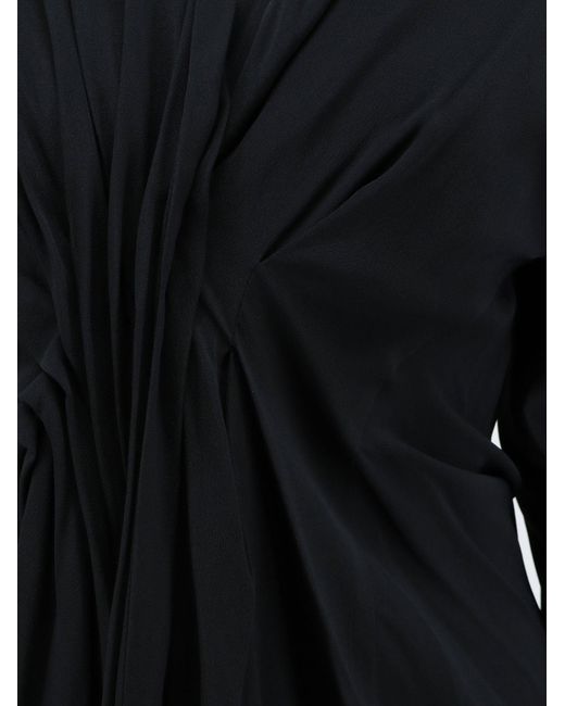 Semicouture Black Silk Blend Top