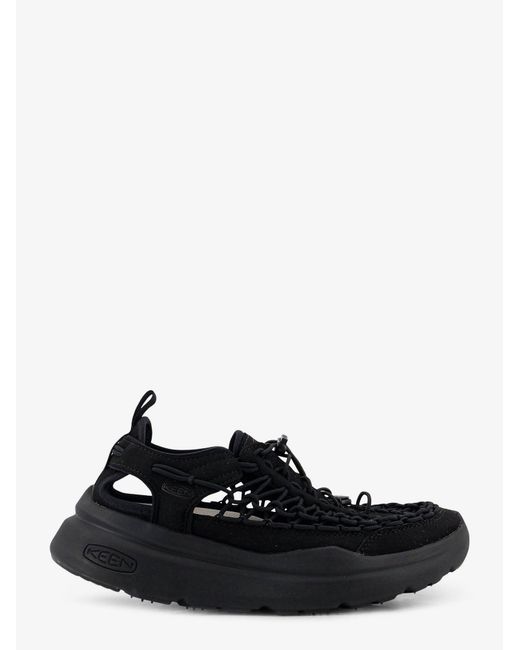 Keen Black Uneek Wk Suede And Rubber Sneakers for men