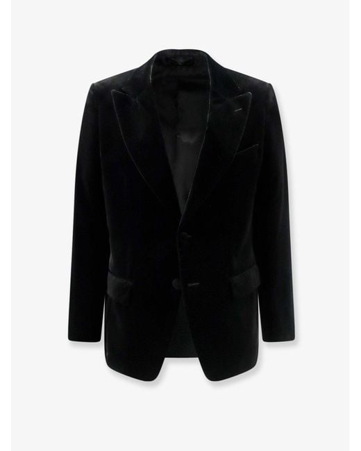 Lardini Black Velvet Blazer for men