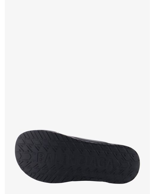 Balenciaga Black Sporty Pool Eva Slide Sandals for men