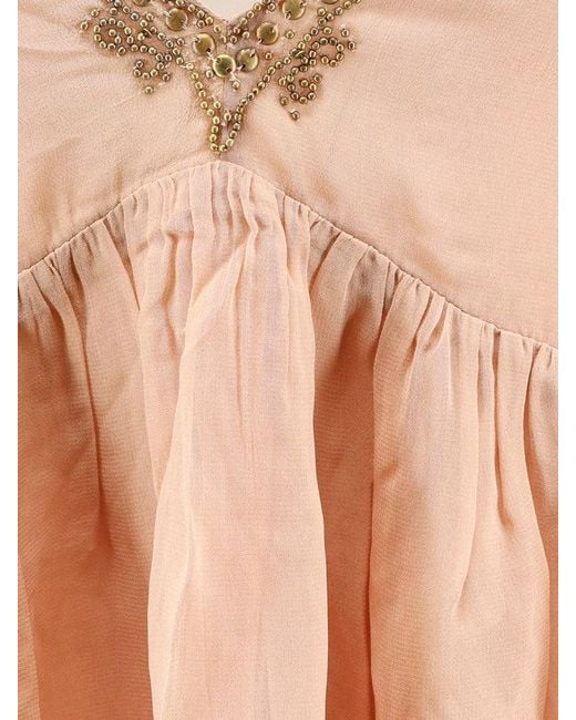Scarlett Poppies White Hedvig Viscose Top With Scarf