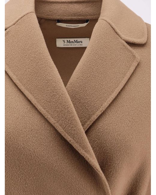 Max Mara Natural Arona Virgin Wool Coat