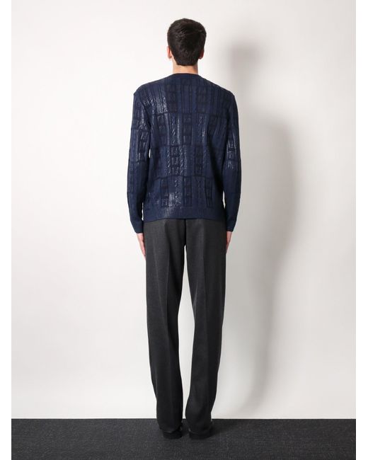 Fendi Blue Sweater for men