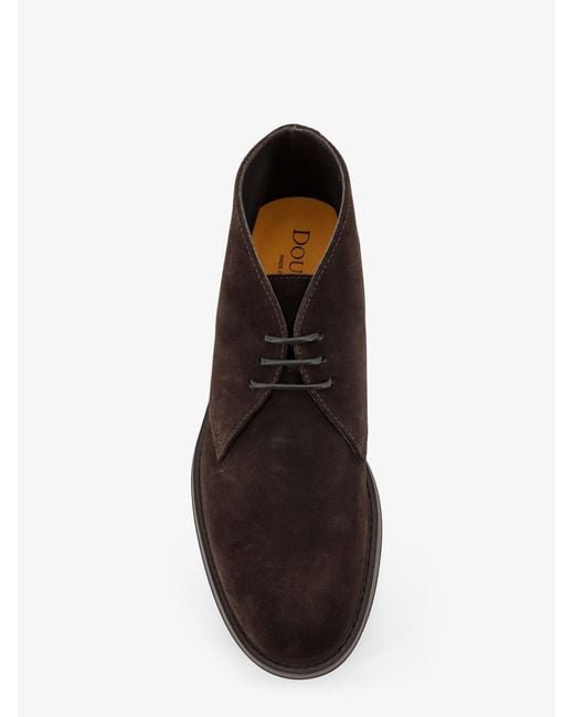 Doucal's White Suede Lace-Up for men
