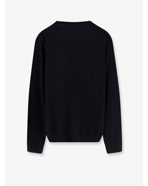 Alpha Studio Blue Silk And Cashmere Sweater for men
