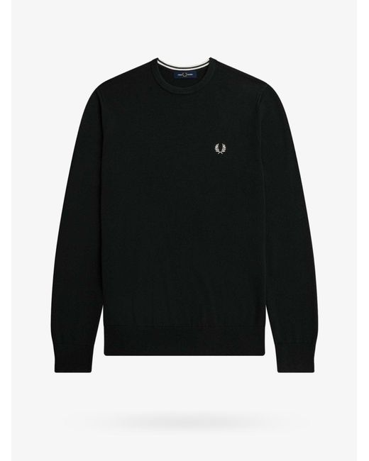 Fred Perry Black Sweater for men