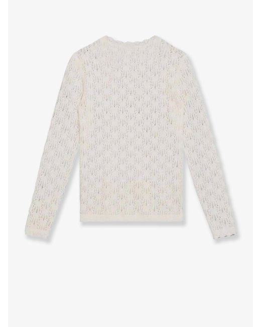 Maglia Traforata Obeline di Isabel Marant in White