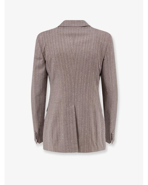 Tagliatore Gray Parigi Double-Breasted Virgin Wool Tailleur