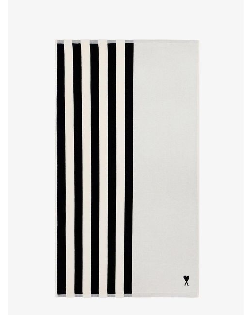 AMI Black Cotton Beach Towel