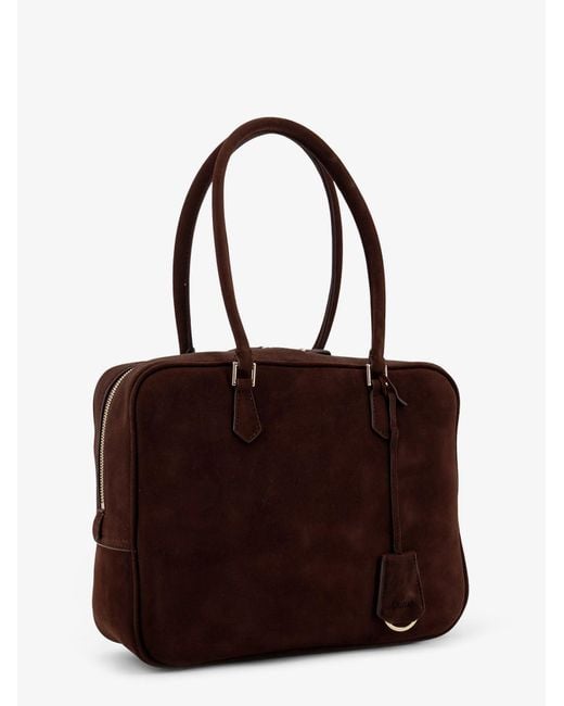 DUNST Purple Classic Suede Shoulder Bag