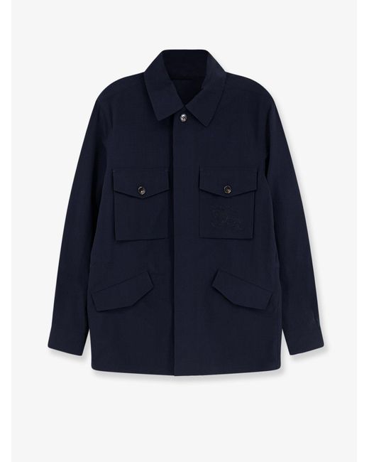 Burberry Blue Jackets Poliammide for men