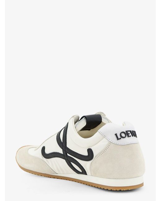Loewe White Ballet Runner 2.0 Nylon Sneakers With Side Logo