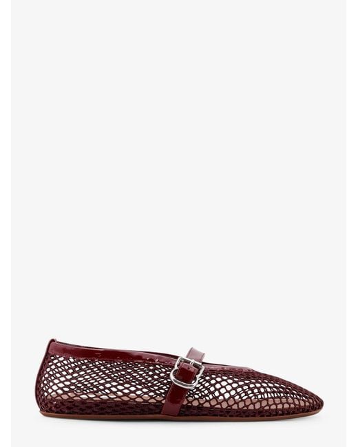 バレエシューズ ALAIA Ballet Flats mesh and leather ballerinas ALAÏA Women's Black Mesh Ballet Flats | ALAÏA US