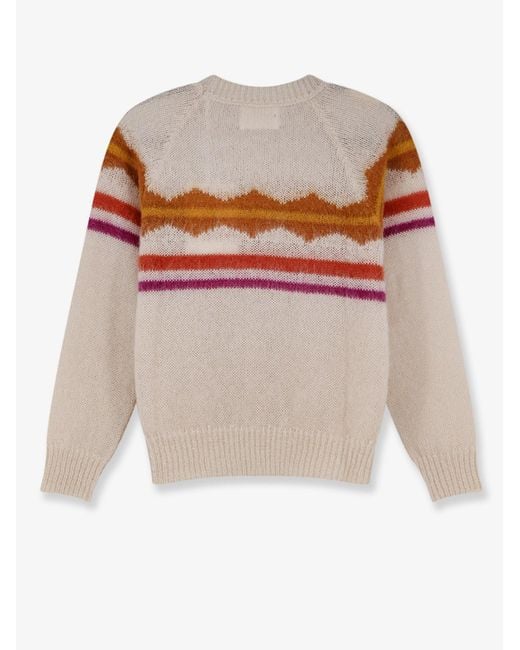Isabel Marant White Monette Mohair And Cashmere Blend Sweater